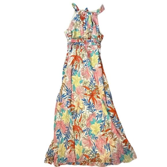 Dresses & Skirts - R&K Floral Tropical Halter Maxi Dress – Size 12